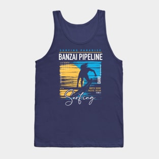 Banzai Pipeline North Shore Hawaii Surfing // Surf Hawaii // Retro Surfing Tank Top